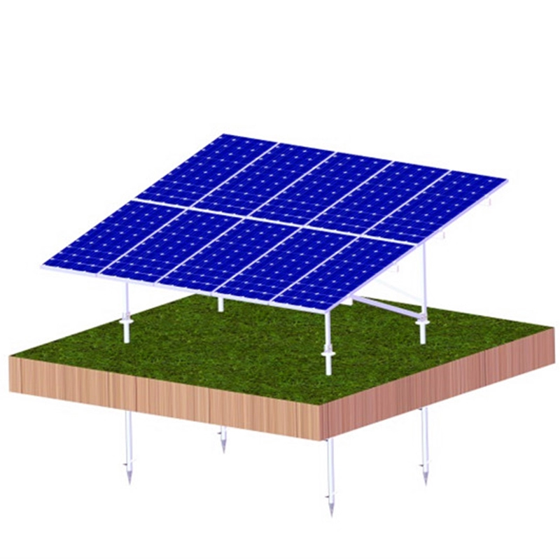 N staffa in alluminio installazione struttura a terra solare