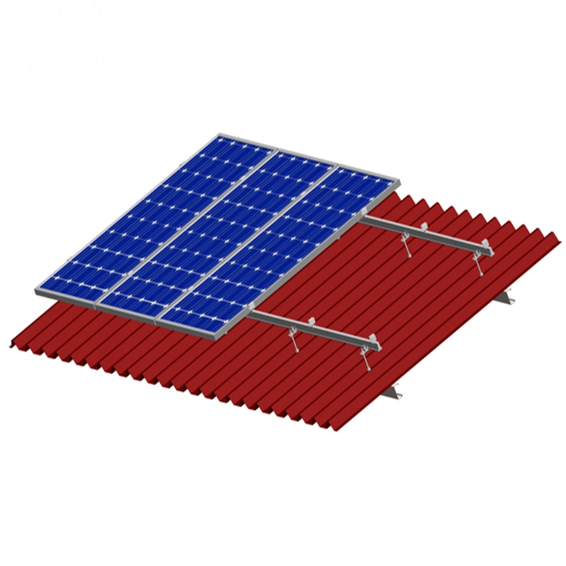 Staffa di supporto per tegole solari del sistema di pannelli del tetto da 100 KW