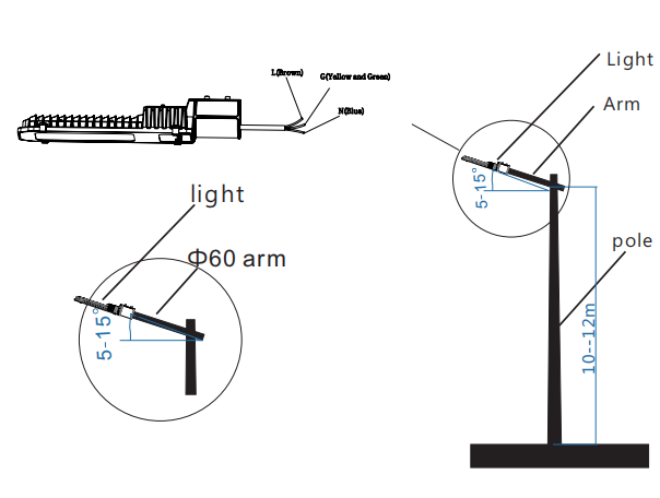 IP65 popular LED street light