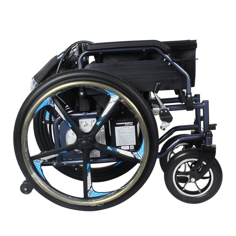 Sedia a rotelle elettrica con telecomando per disabili pieghevole