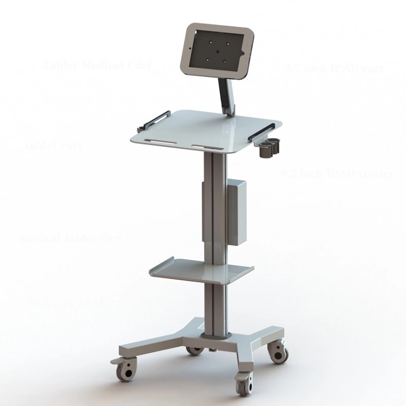 Carrello medico mobile per tablet Telehealth con bloccaggio