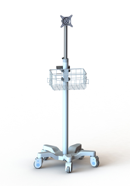 Low center of gravity medical tablet cart