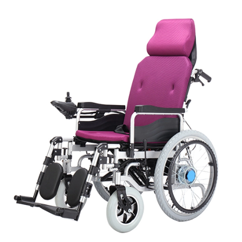 Sedia a rotelle elettrica automatica pieghevole personalizzata di vendita calda per adulti