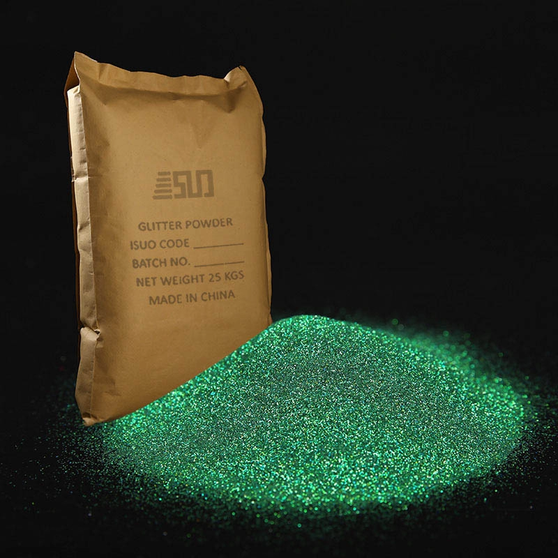 Polvere glitterata esagonale verde ologramma competitivo