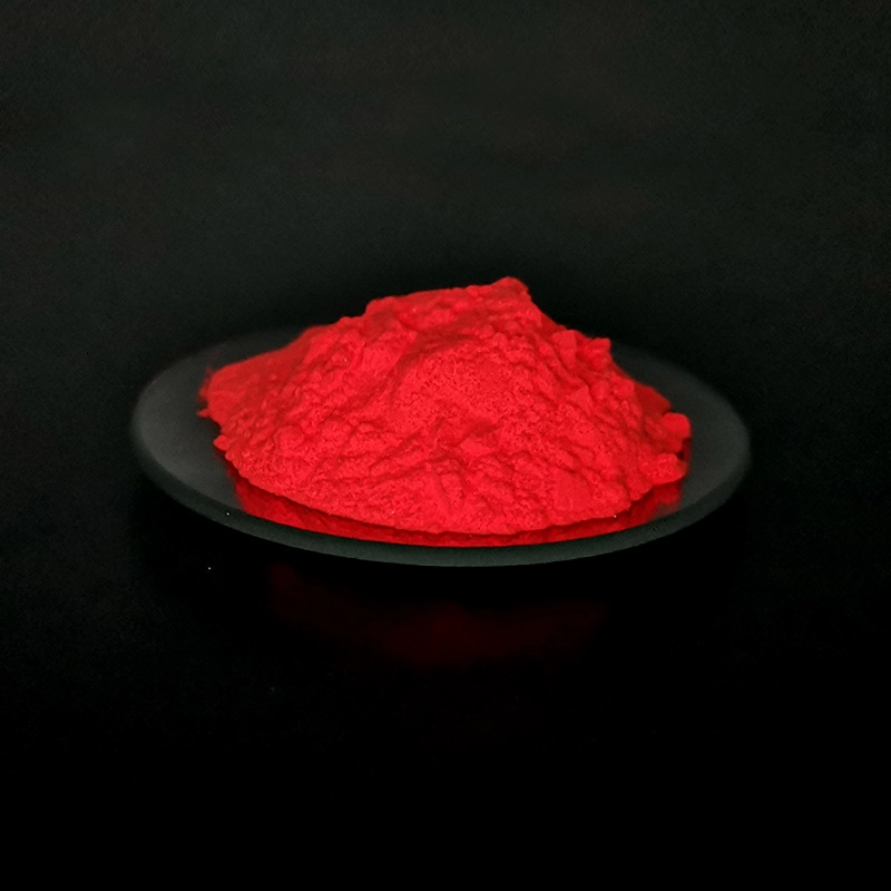 Pigmento luminoso fotoluminescente rosso solfuro di zinco per iniezione plastica