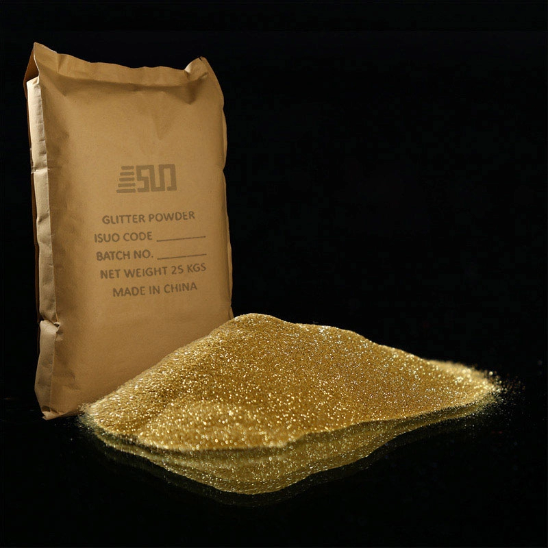 Glitter PET dorato resistente ai solventi