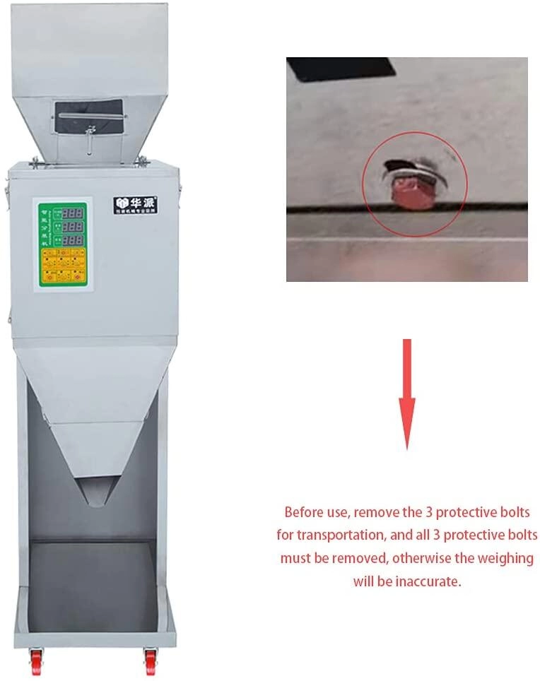 Pesatrice semiautomatica per spezie