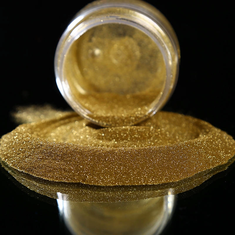 Polvere glitter oro reale esagonale all'ingrosso