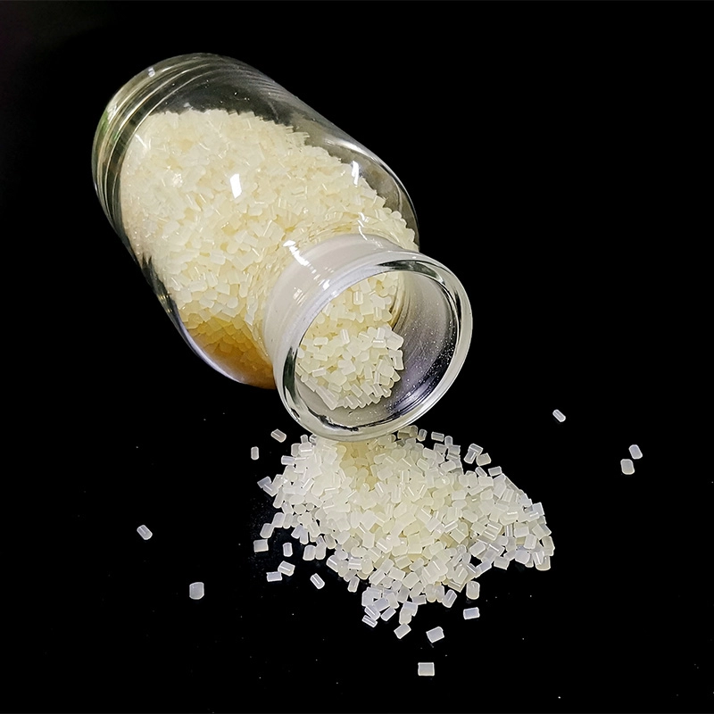 Resina PLA bioplastica a granuli gialli per iniezione trasparente