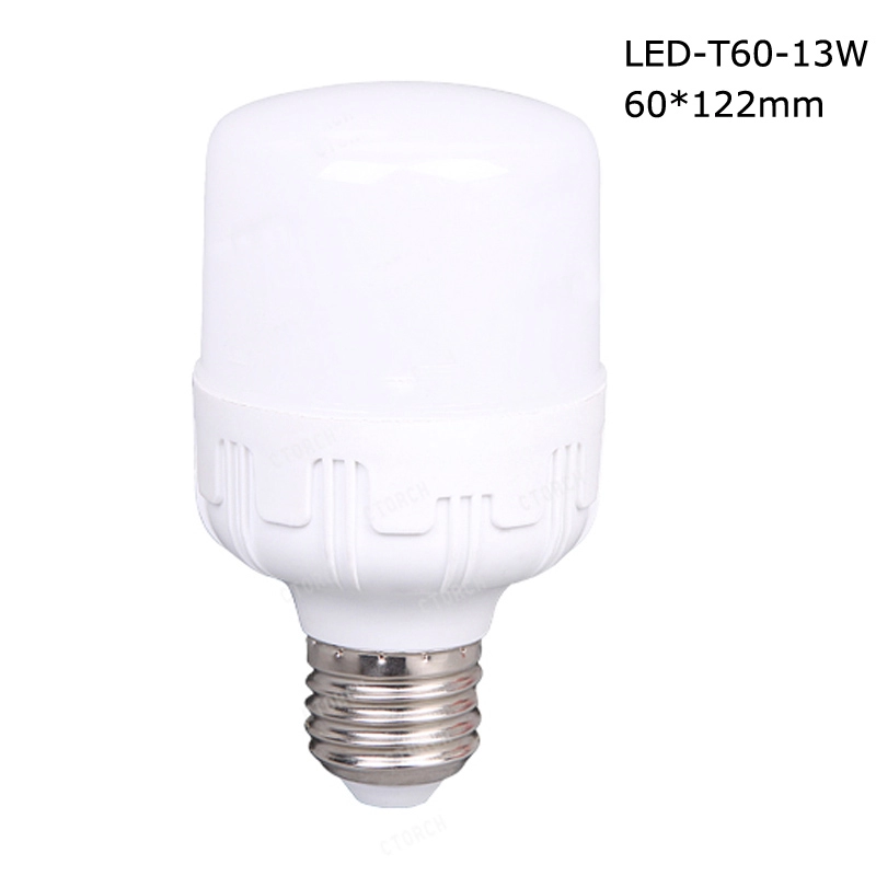 Lampadina Cilindrica LED T60 13W in plastica e Alluminio