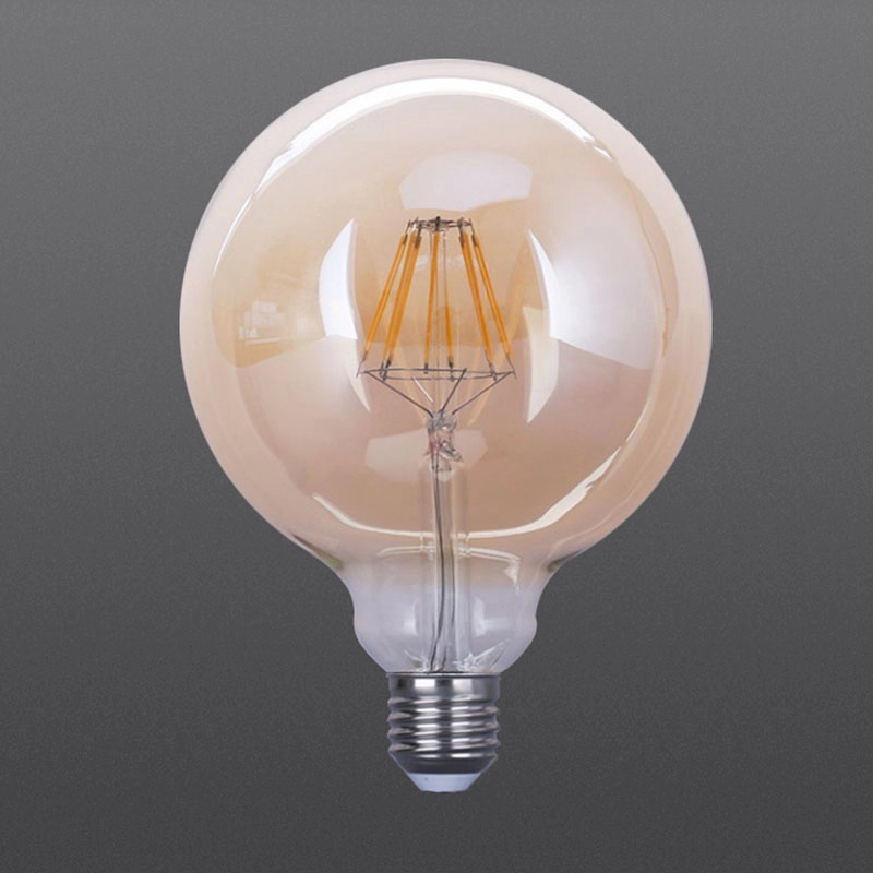 Lampadine LED a filamento G125 Colore bianco 4W 6W 8W