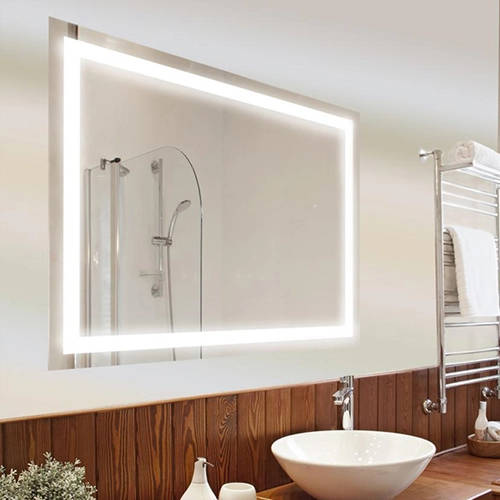 Specchio da toeletta con illuminazione a LED a parete con protezione antiappannamento