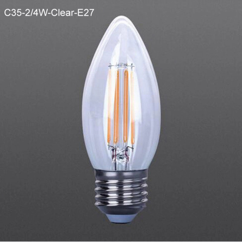 Lampadine a filamento LED trasparenti a risparmio energetico C35