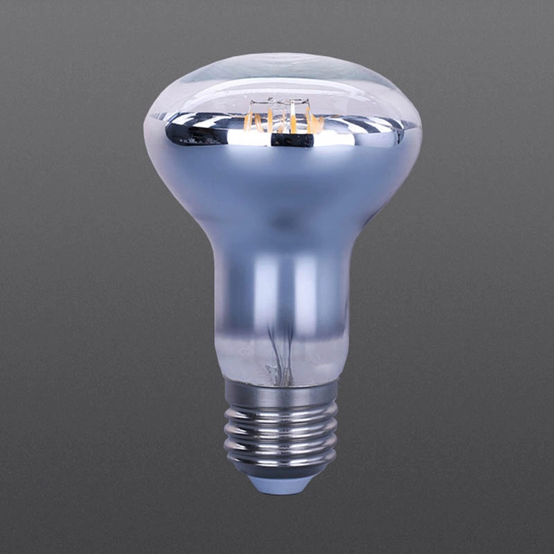 Le lampadine LED a filamento R63 riflettono l'effetto