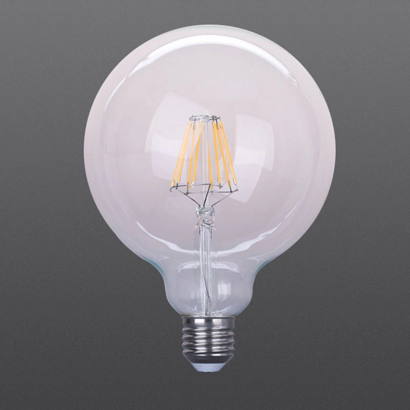 Lampadine LED a filamento G125 Colore bianco 4W 6W 8W