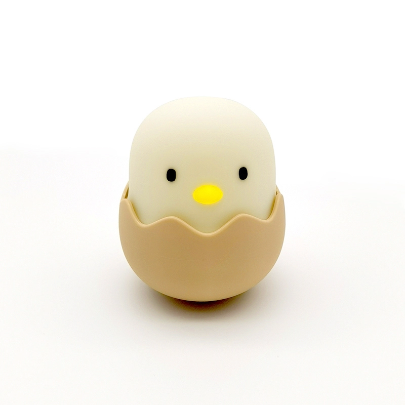 Luce notturna a guscio d'uovo per bambini con sensore tattile