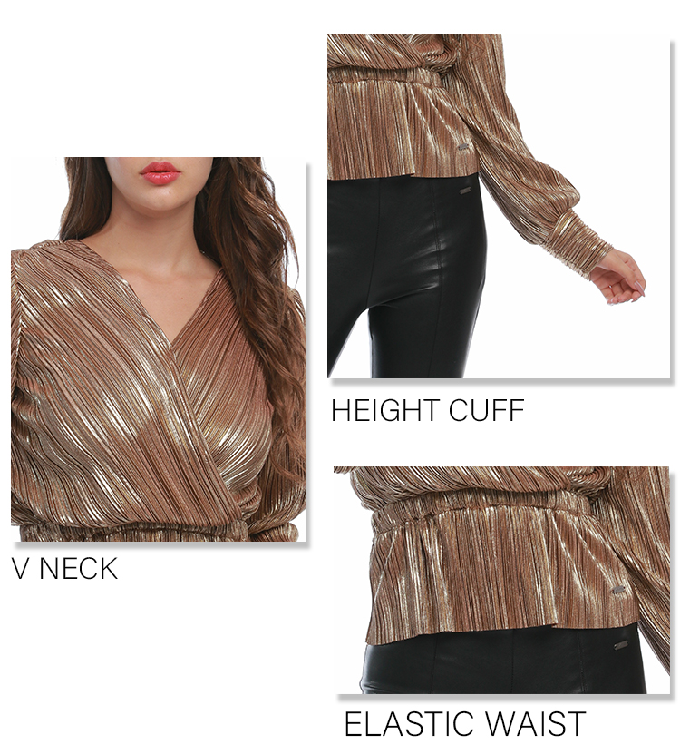 high cuff blouse