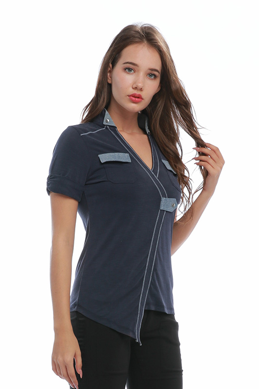 women casual polo shirt