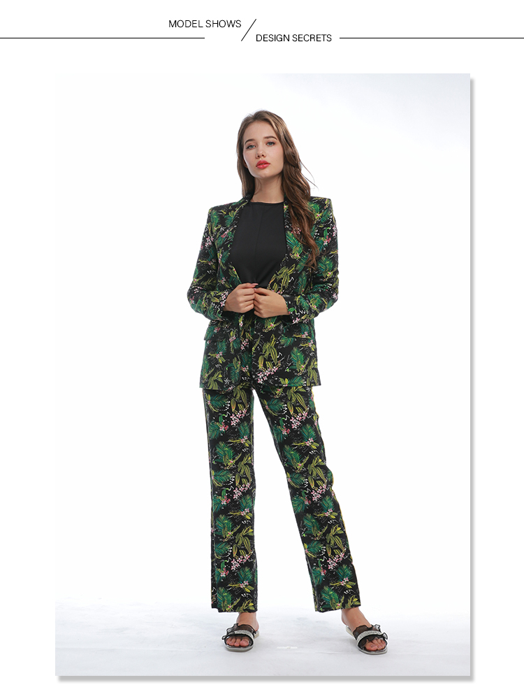 Women Floral Print Blazer