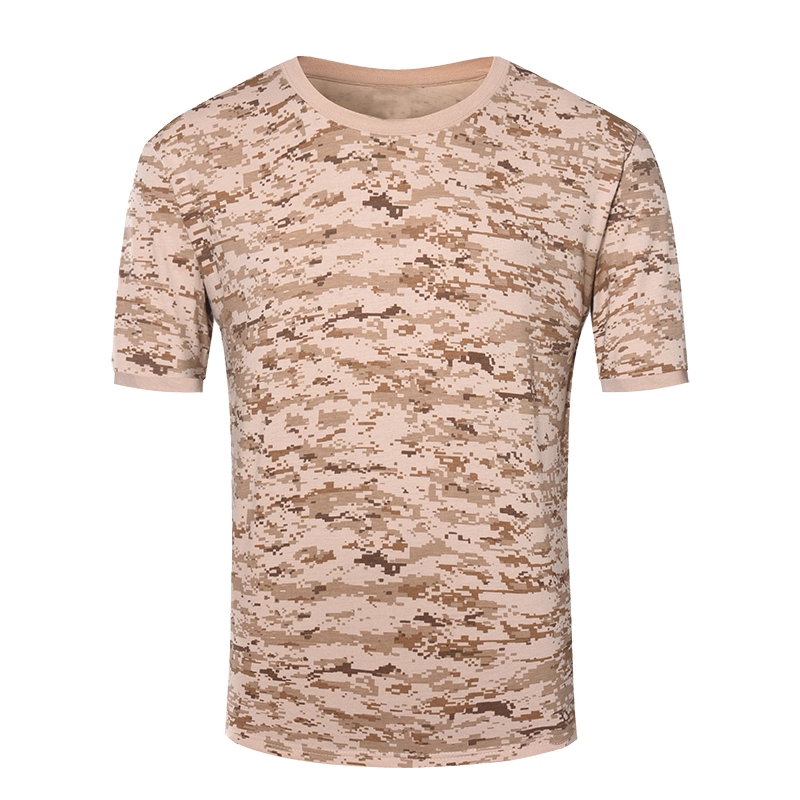 T-shirt in maglia militare mimetica digitale del deserto