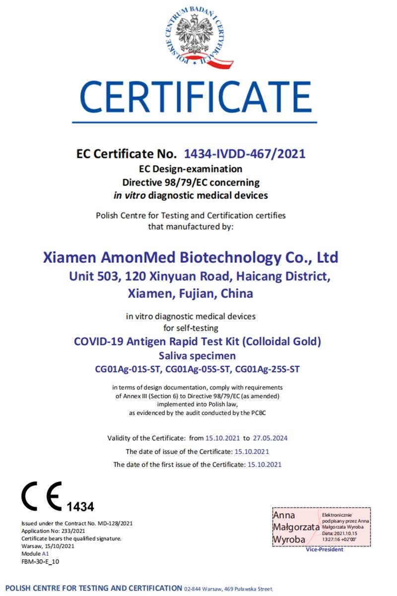 Kit per test rapido antigenico accurato COVID-19