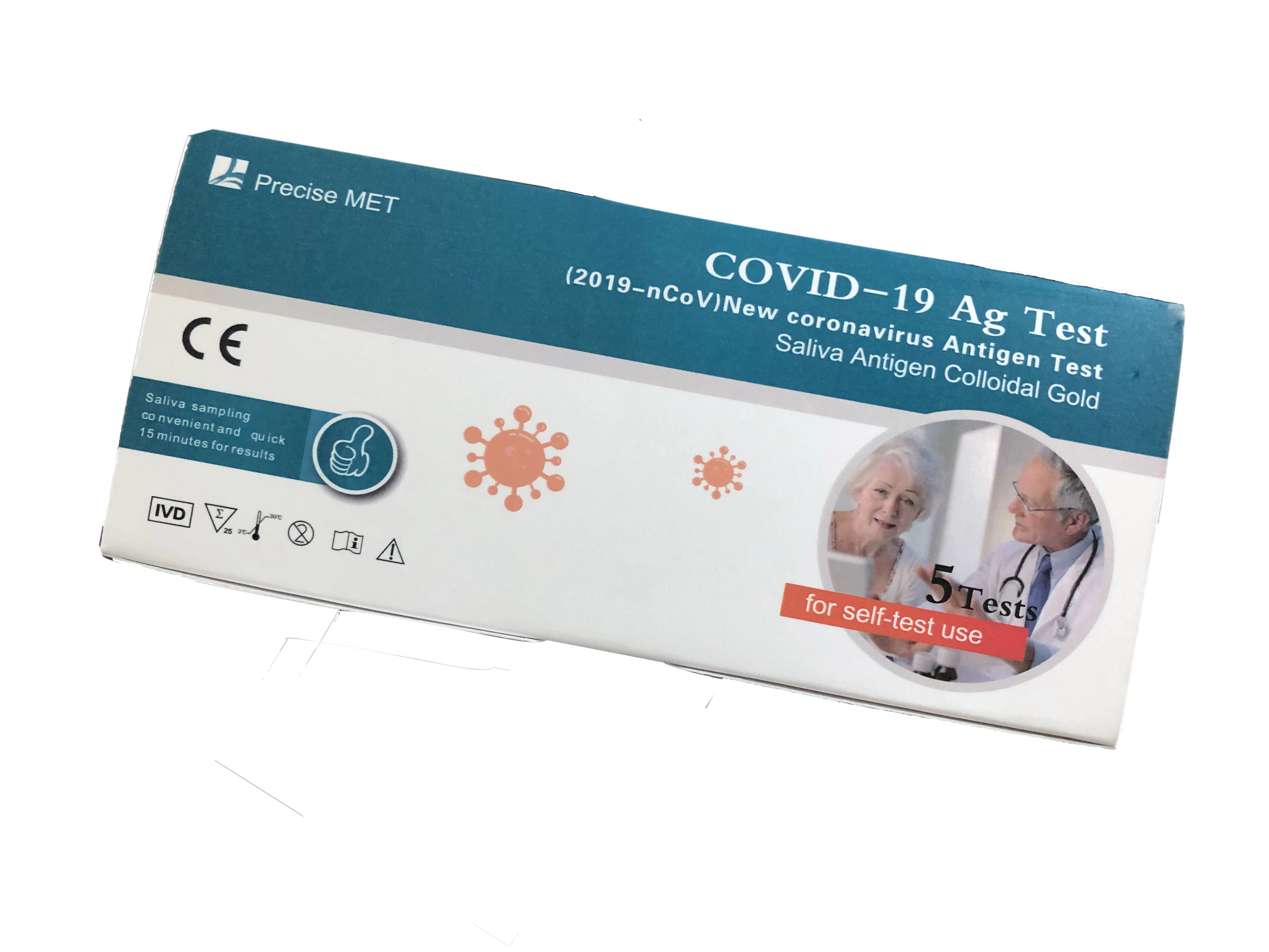 10 test/Test antigene saliva (oro colloidale)