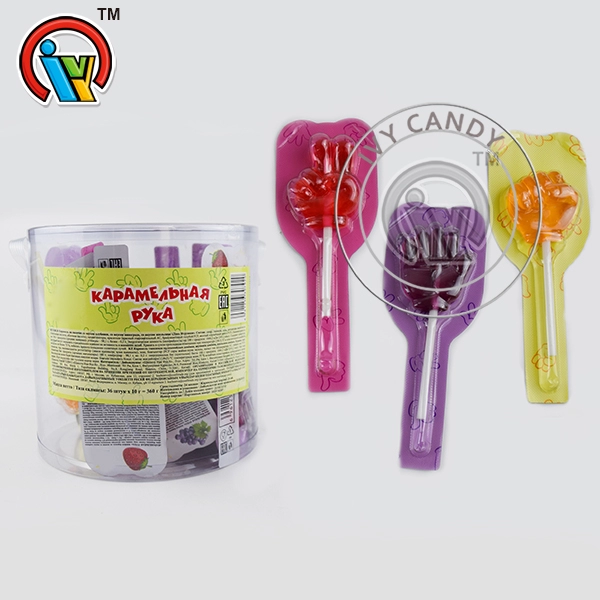 Festa divertente Rock-Carta-Forbici Lollipop Hard Candy