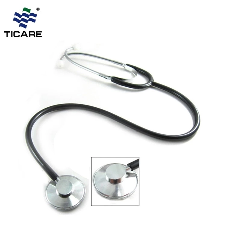 Stetoscopio a testa singola per adulti (TC1057) Lega di alluminio - Nero
