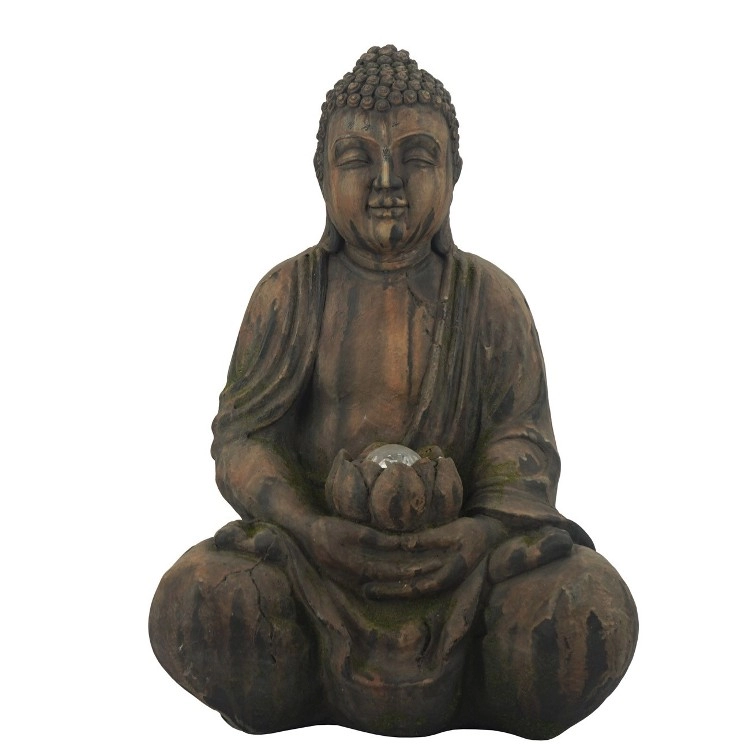 MGO Decorazione da giardino Statua di Buddha in meditazione