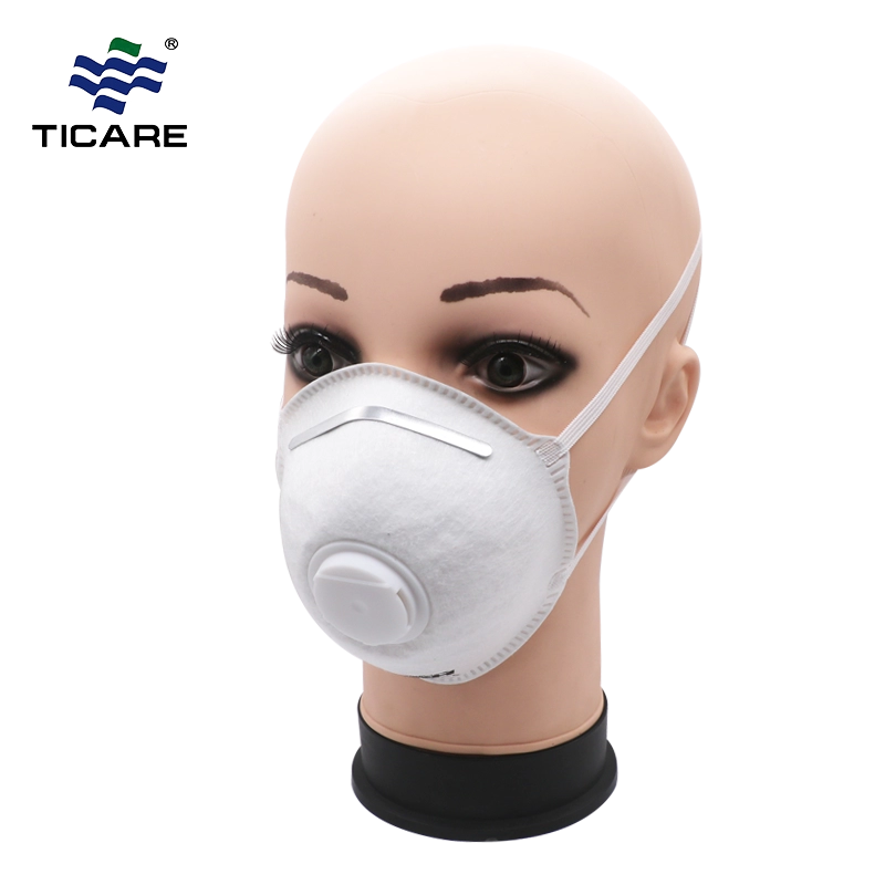 Maschera antipolvere monouso in tessuto non tessuto per esterni