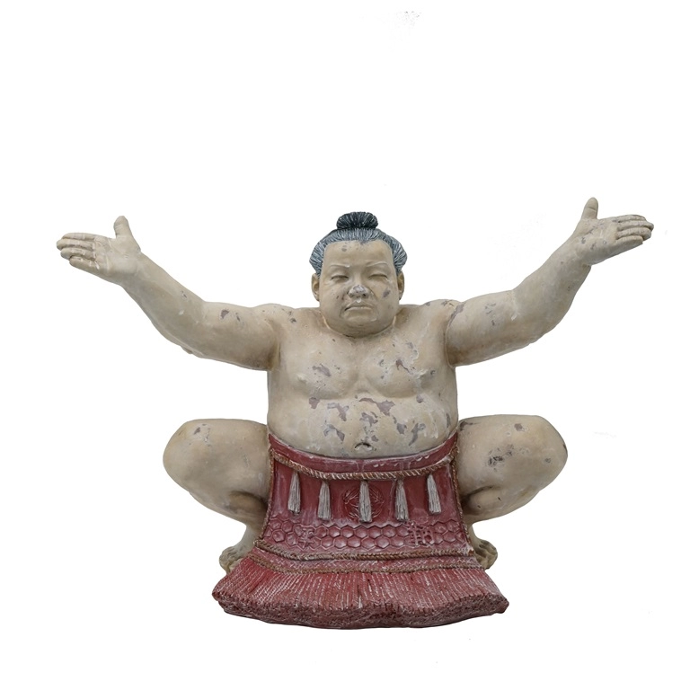 Statua da giardino di un lottatore di sumo giapponese MGO