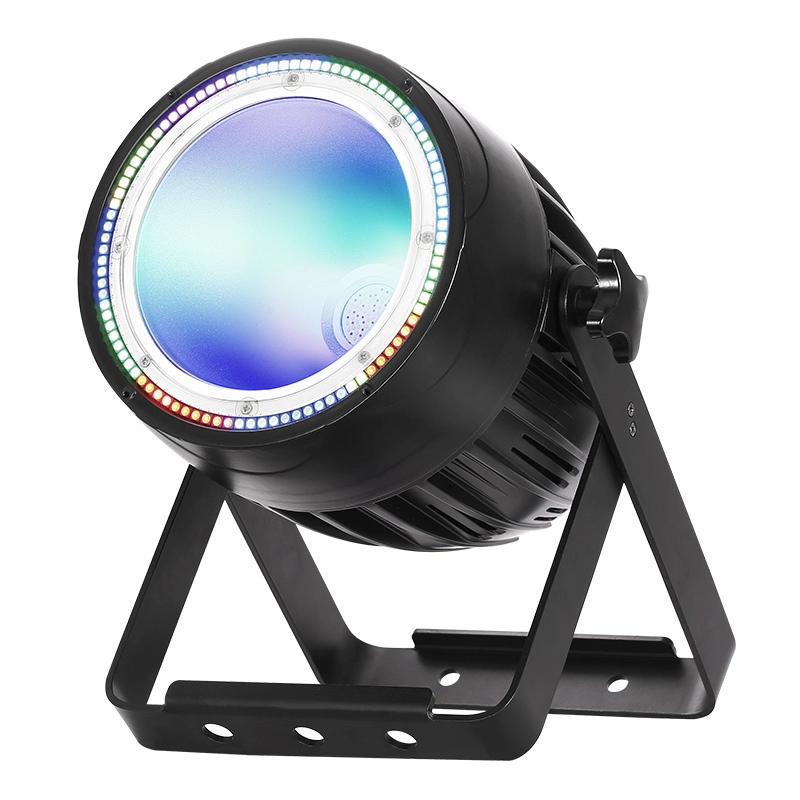 Par Light COB LED RGBWA da 200W con anello LED RGB