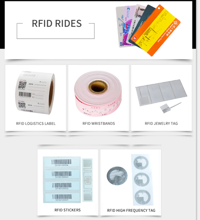 etichette dei prodotti RFID