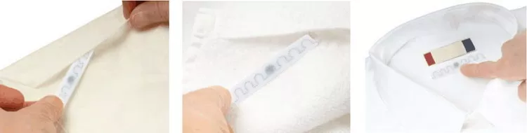 Etichetta Rfid per biancheria lavabile in tessuto