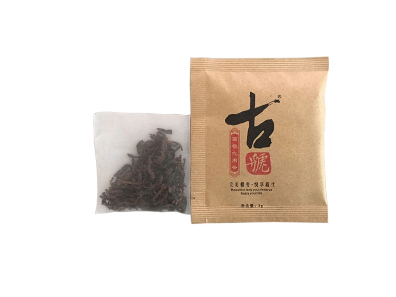 Confezionatrice per tè alle erbe con curcuma e pesca in nylon piatto C23DX in vendita
