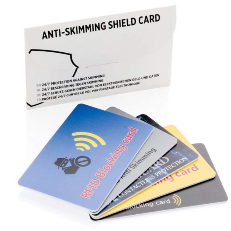 Blocco della protezione della carta di credito RFID anti-skimming della carta di blocco del segnale RFID