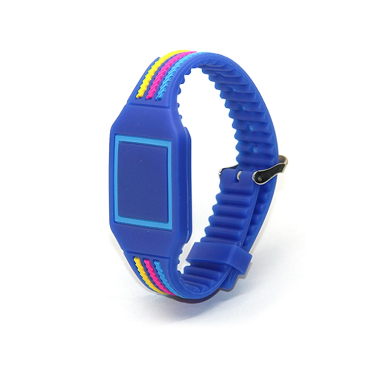 Braccialetto intelligente RFID in rilievo, braccialetto in silicone colorato