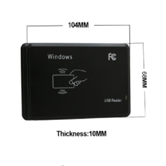 Lettore di carte d'identità Smart RFID LF con interfaccia USB/RS232 da 125 KHZ