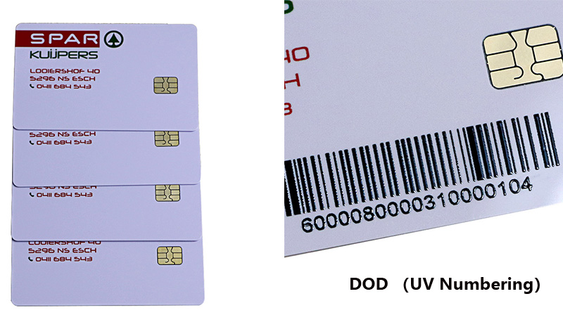 Carte IC ISSI 4442 con codice a barre