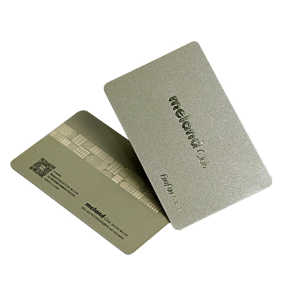 Carte RFID FM1108 in polvere d'oro serigrafata da 13,56 MHz con lamina d'oro