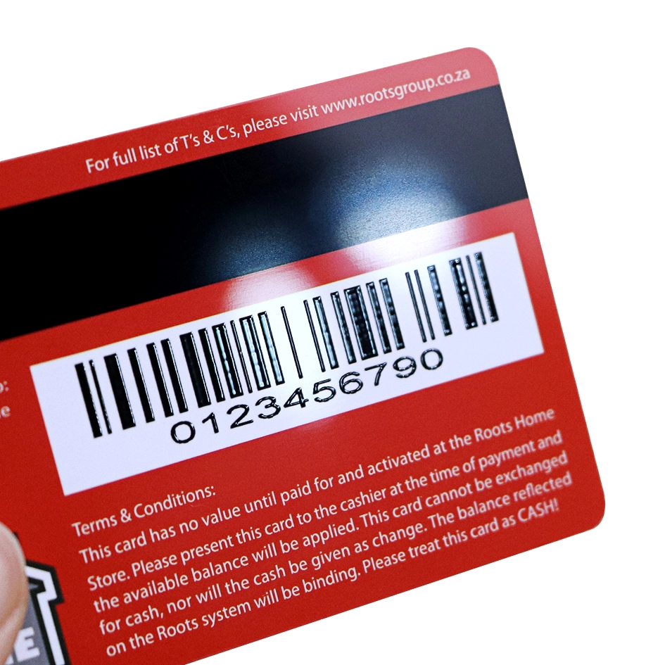 Carta Mifare senza contatto RFID standard ISO con codice a barre
