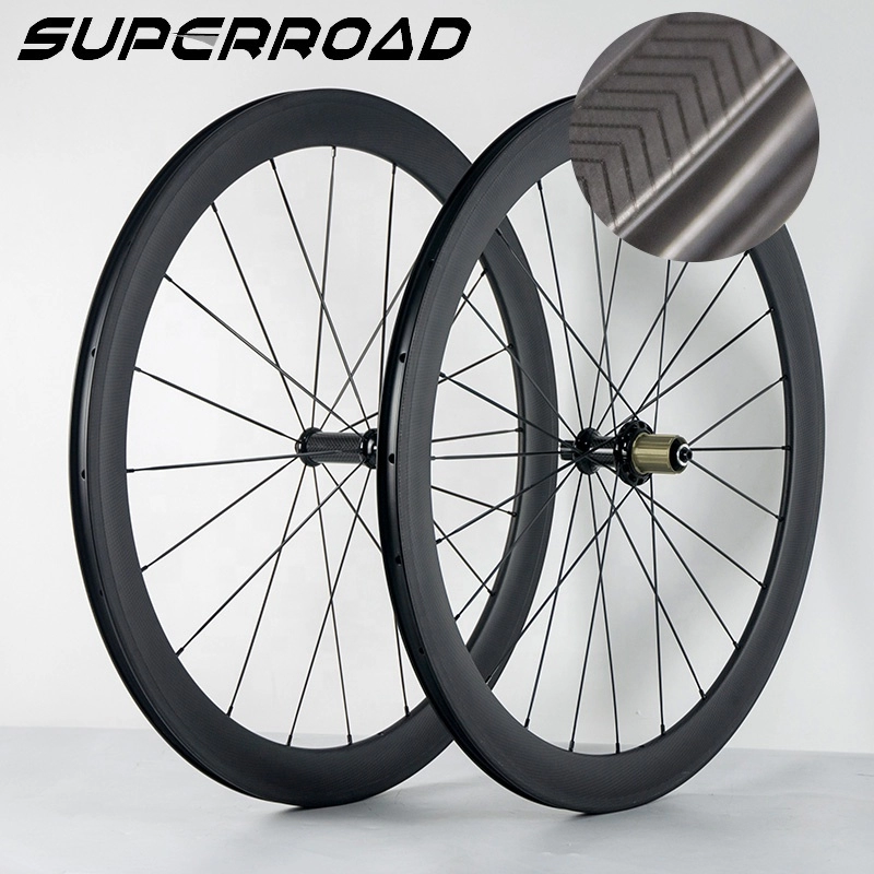 Ruote da strada in carbonio 38mm/45mm/50mm Set di ruote per copertoncino Set di ruote tubeless per bici da strada