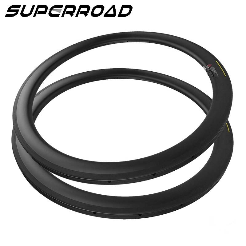 Cerchi tubolari per bici da strada in fibra di carbonio Toray 700C