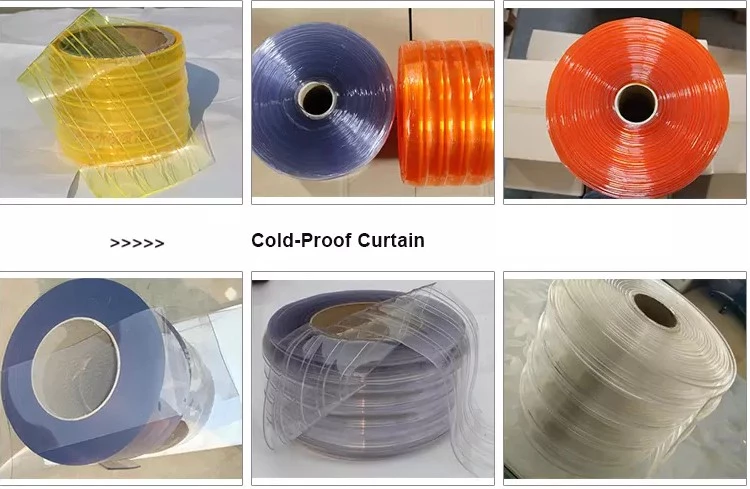 Cortina d'aria in PVC per celle frigorifere Tende a strisce in PVC standard