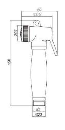 Spruzzatore per bidet e Shattaf