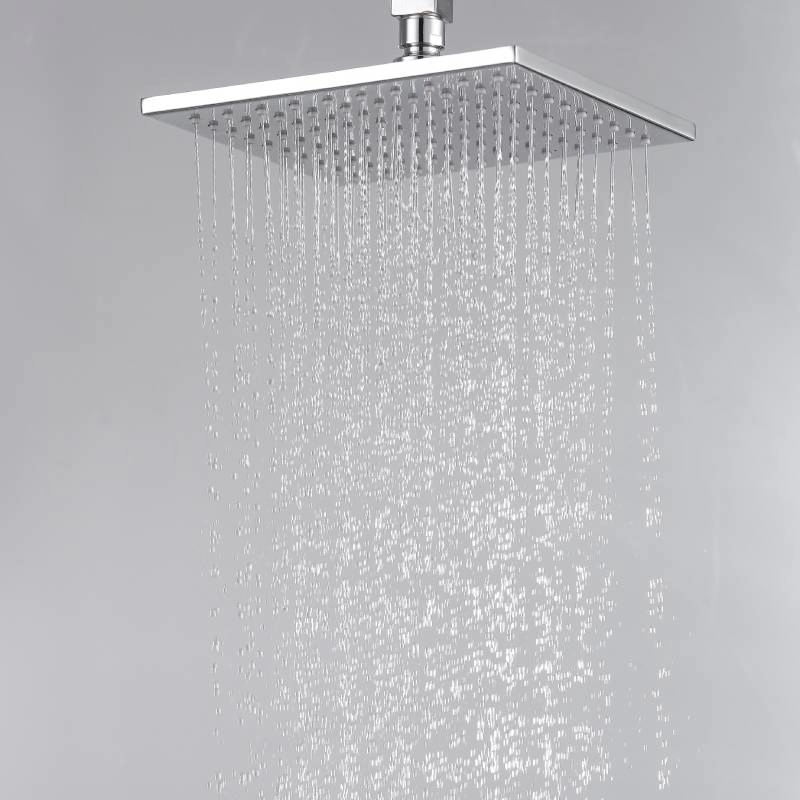 Soffione doccia da bagno in stile rivetto cromato
