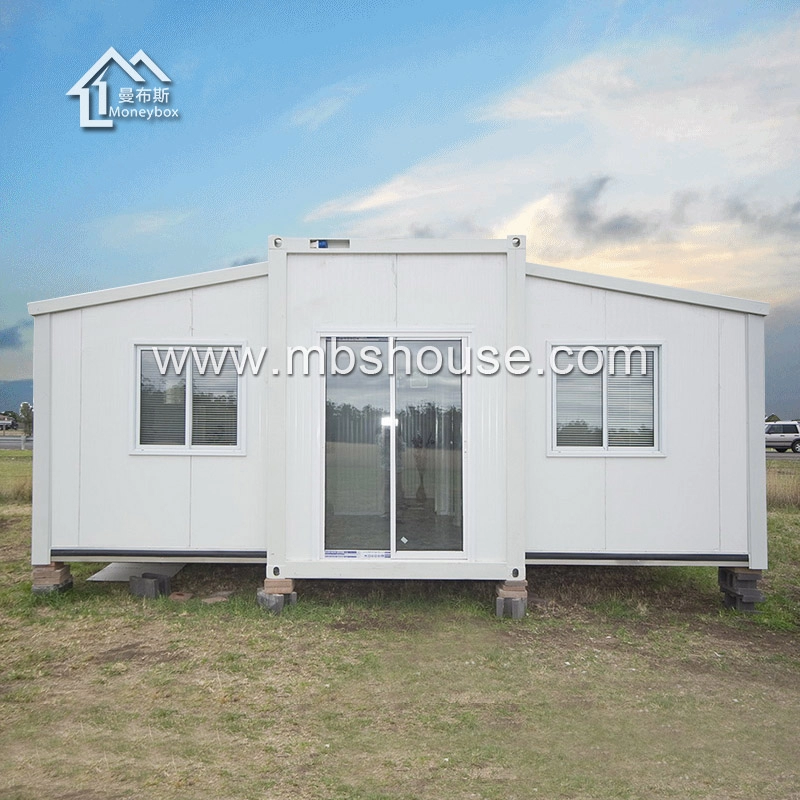 Casa container espandibile con due camere da letto, soggiorno a installazione rapida in vendita