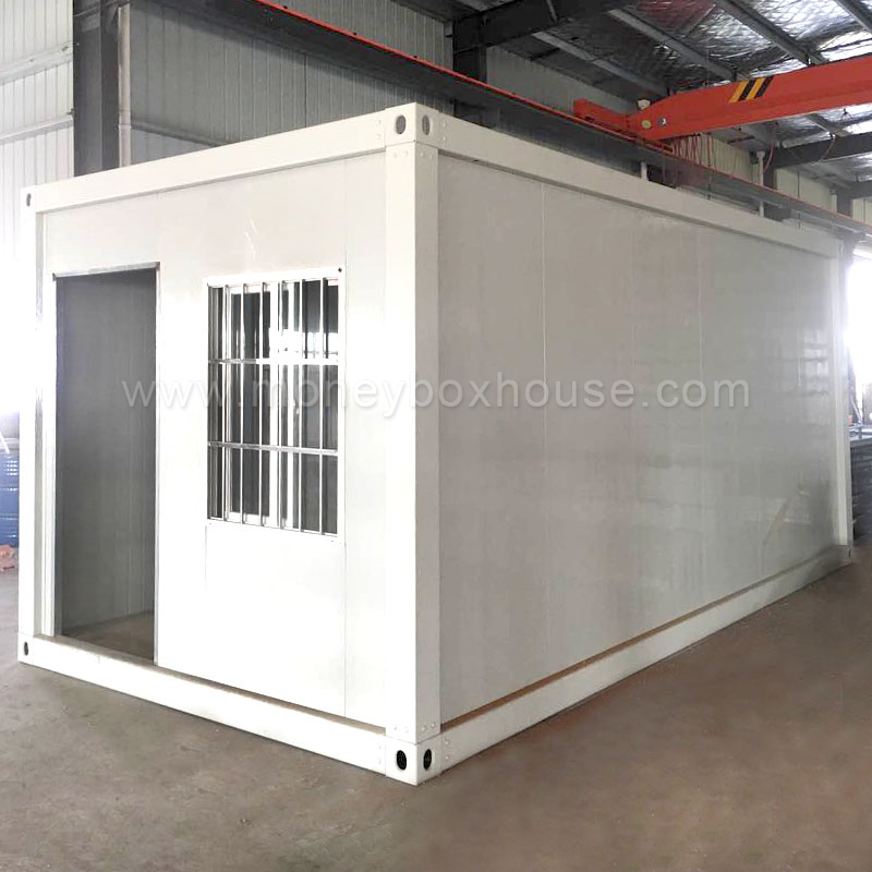 Container per ufficio flatpack in acciaio prefabbricati a due piani