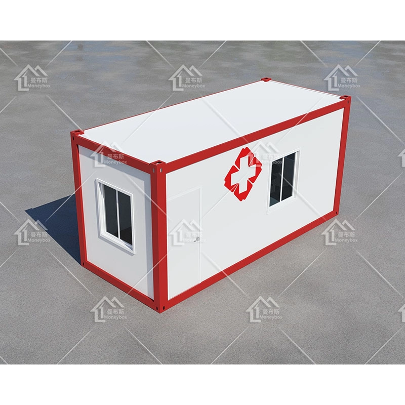 Casa contenitore portatile per ospedale portatile prefabbricato flat pack per clinica mobile