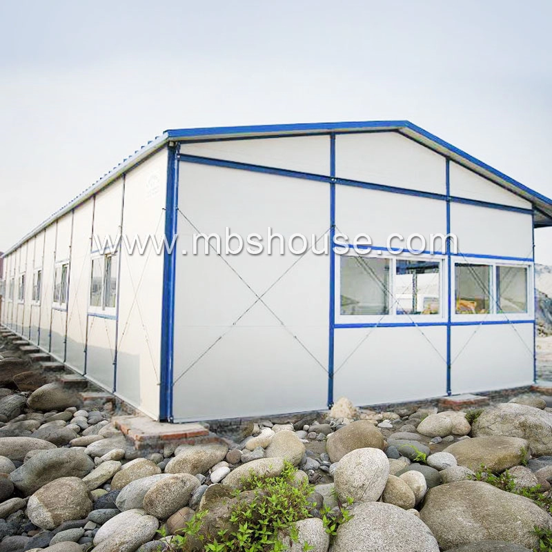 Casa prefabbricata modulare con tetto spiovente a un piano di alta qualità K